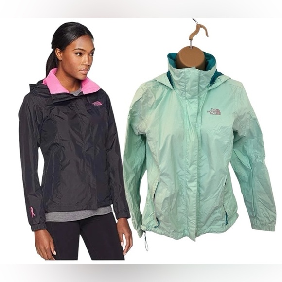 The North Face Resolve Jacket Women’s Mint Green Small - Picture 1 of 6
